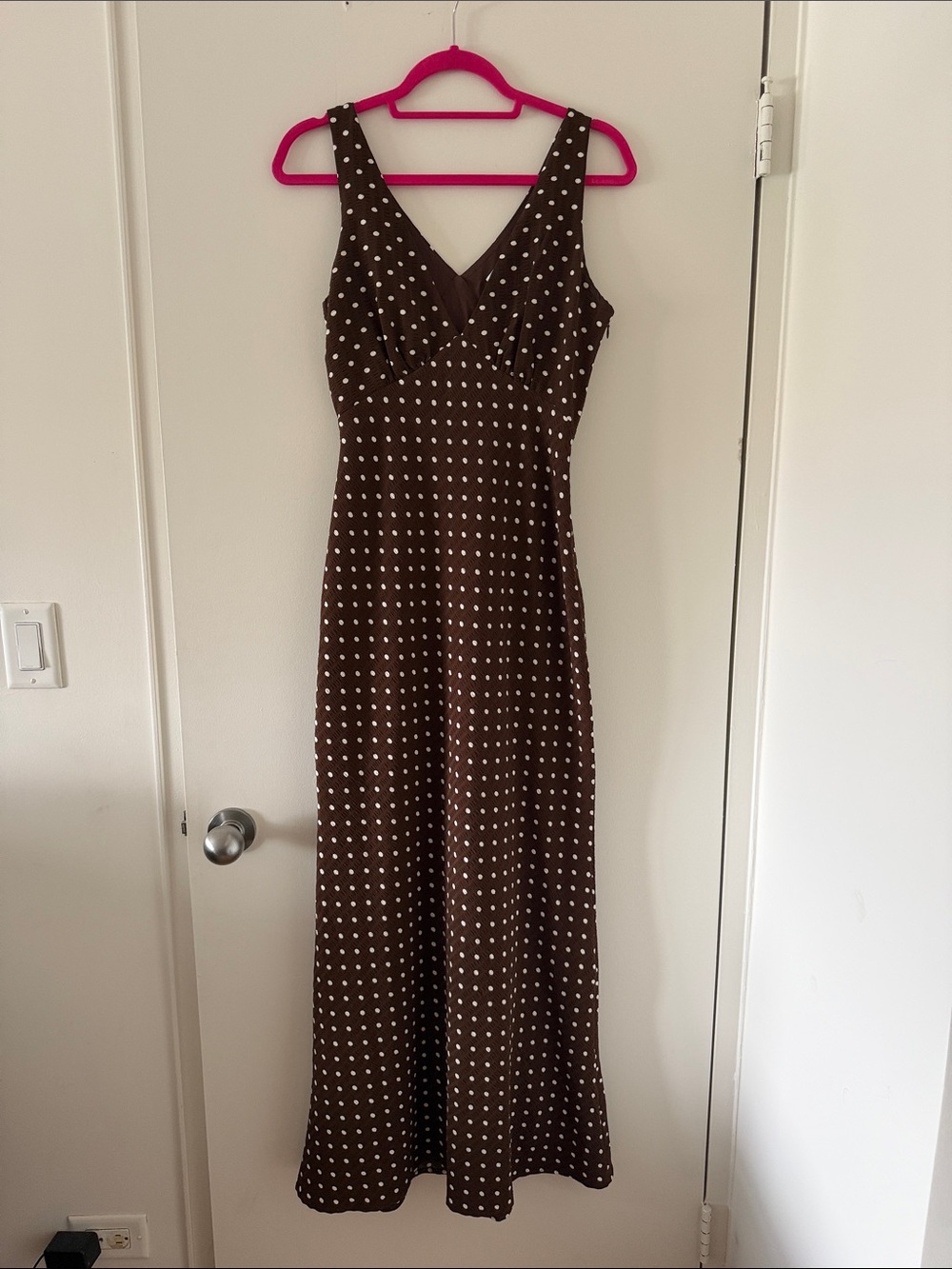 Princess Polly Brown Maxi Dress with Cream Print
